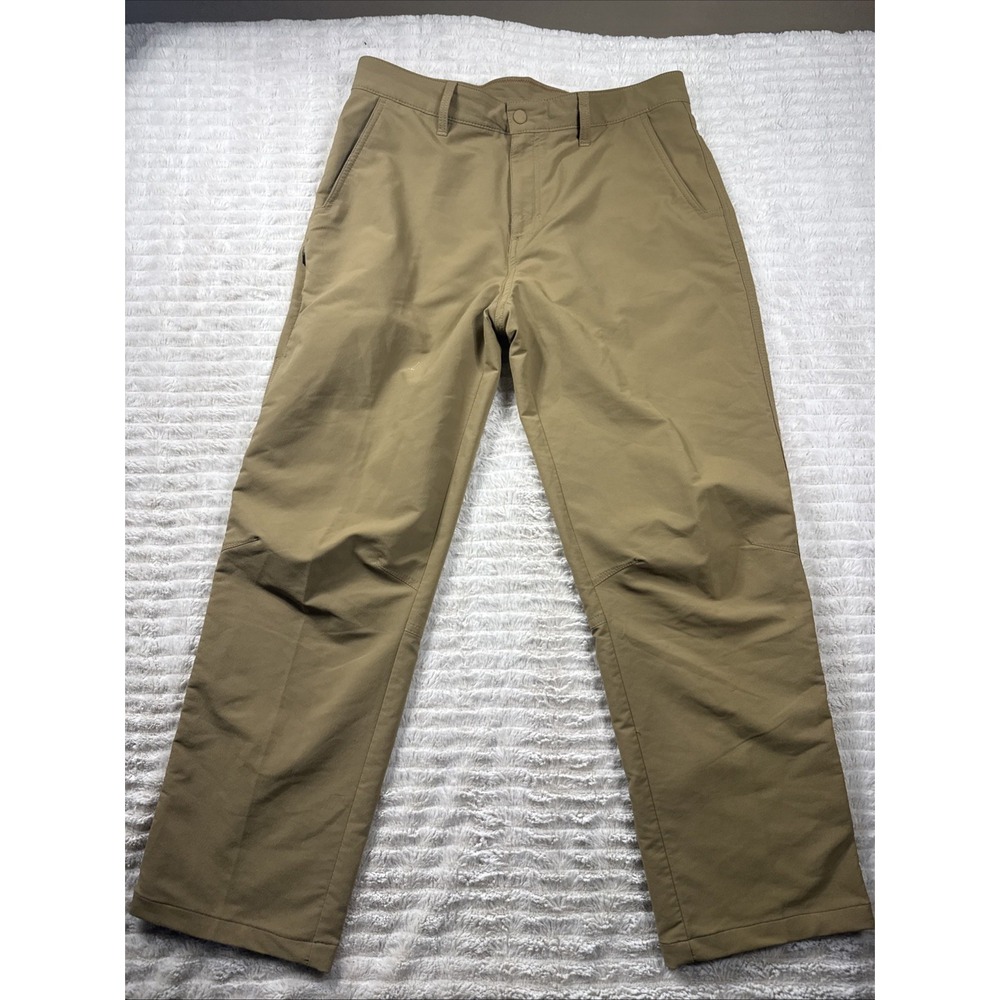 Alpine Design Trailhead Tech Pants Men 34x34 Brown Straight Leg Stretch Mid Rise
